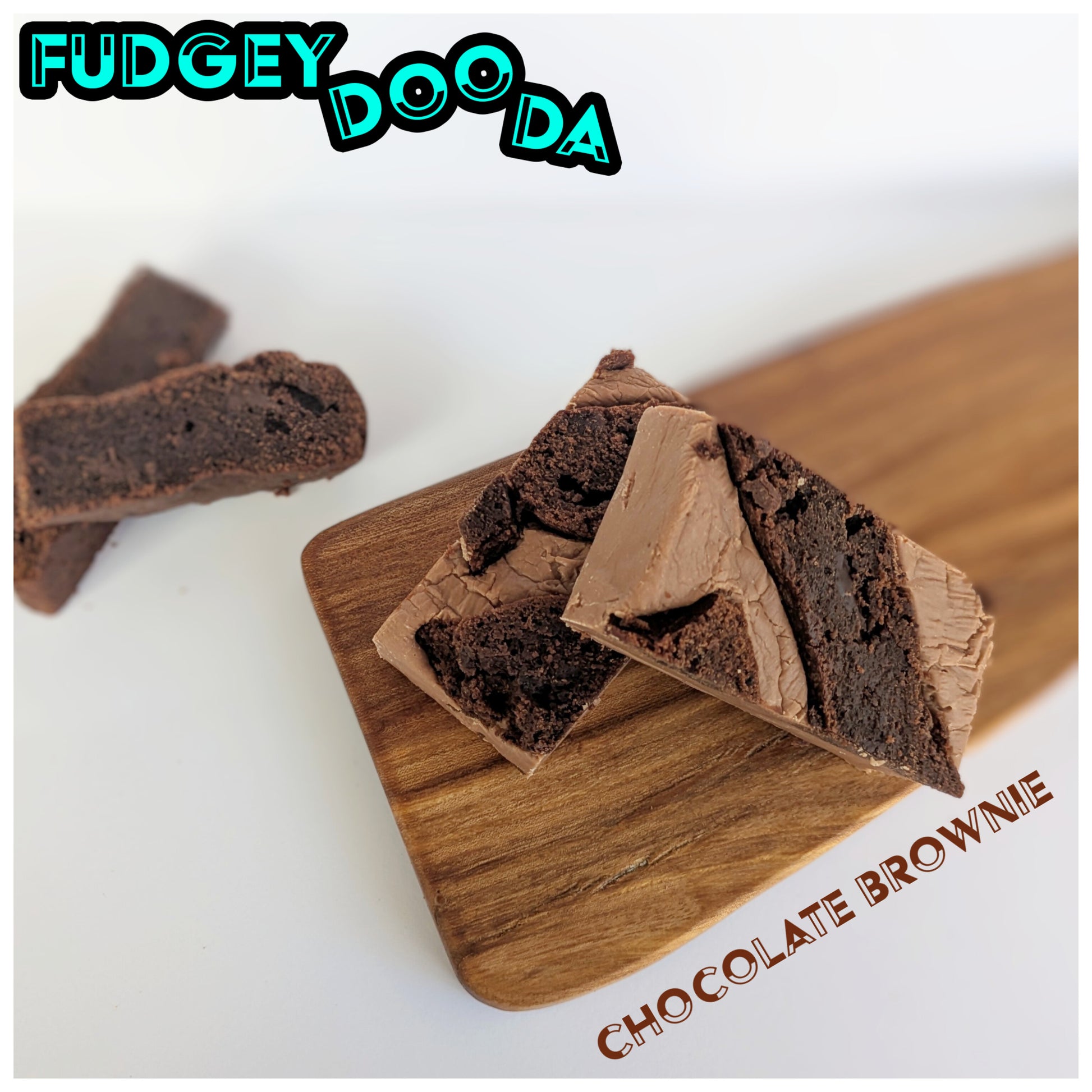 Photo of homemade chocolate brownie fudge.