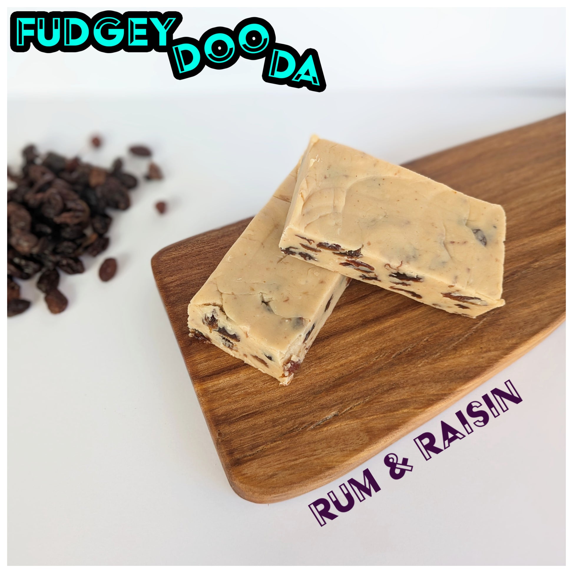 Photo of homemade Rum & Raisin Fudge